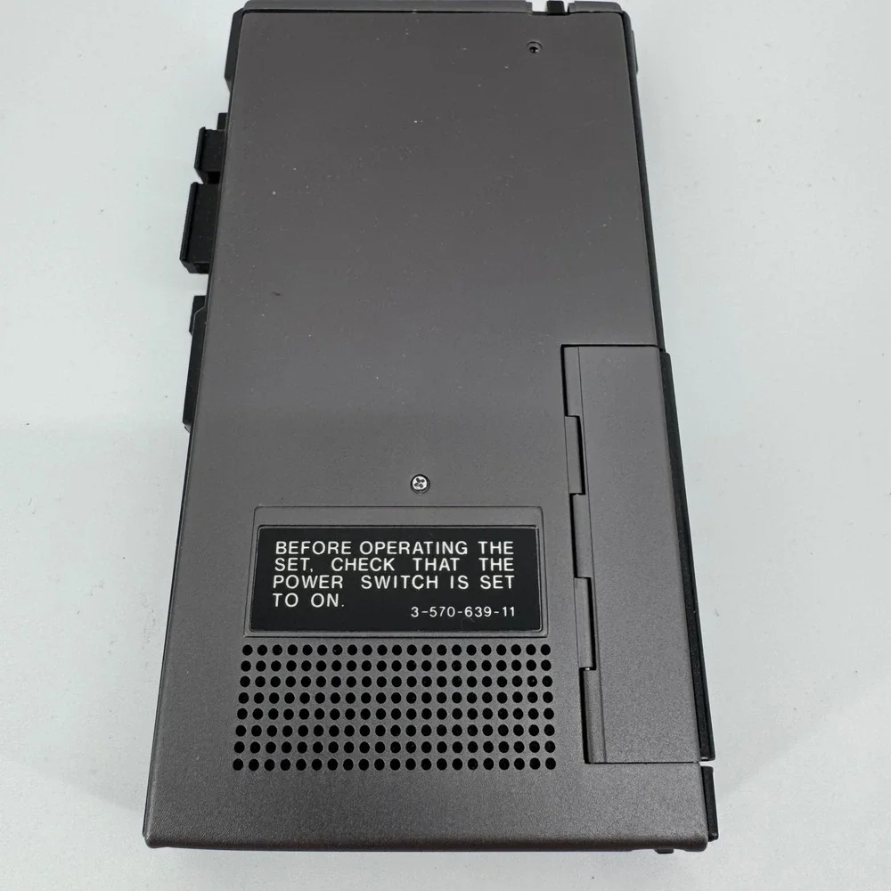 Sony Micro Cassette-Corder M-400B Black Vintage Voice Recorder Japan Untested
